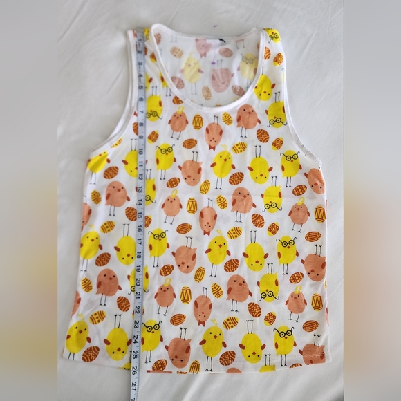 Mumy Room yellow eggs tank top . - Picture 3 of 5